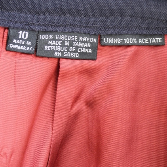 Albert Nipon Vintage Lime Green Double Breasted Blazer Blue Pencil Skirt SZ 10 - Picture 12 of 12